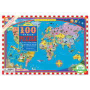 eeBoo 100 Pc Puzzle - World Map