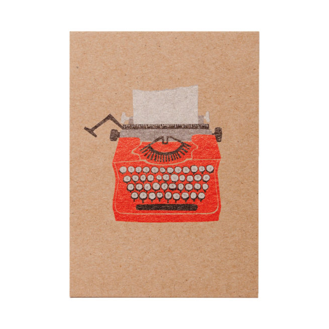 Ask Alice Postcard - Typewriter