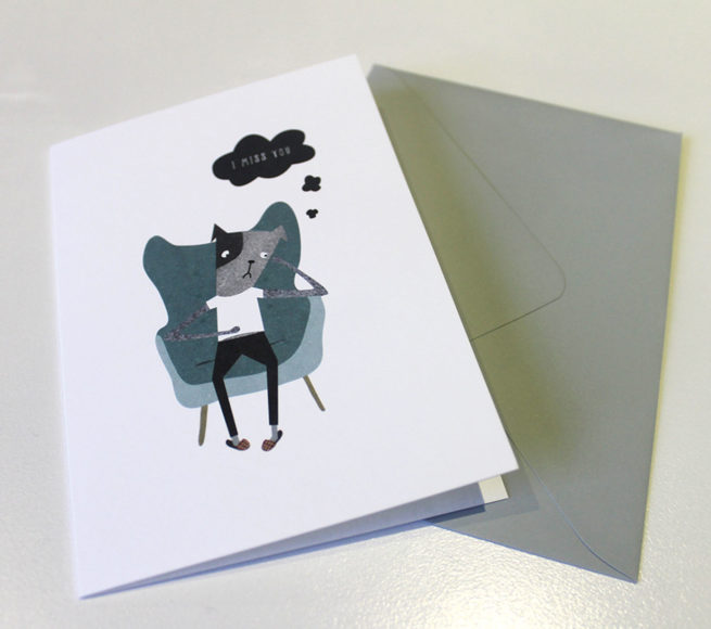 Ask Alice Card - I Miss You - Image 2