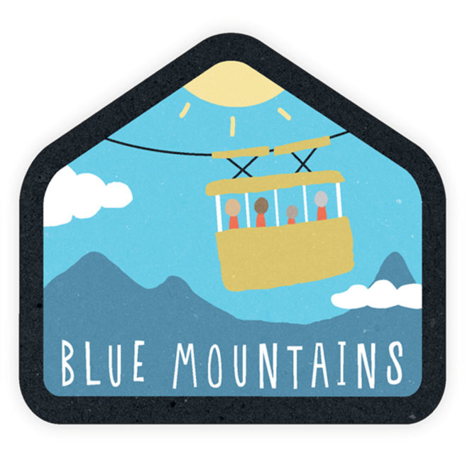 Sunday Paper Bumper Sticker - Blue Mountains