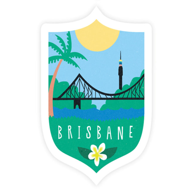 Sunday Paper Bumper Sticker - Brisbane
