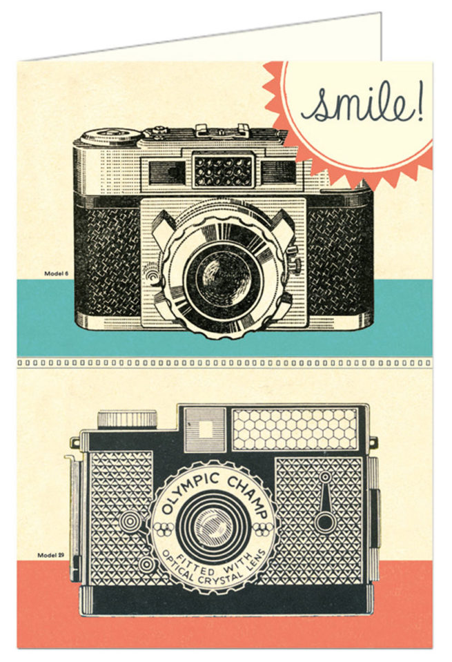 Cavallini Greeting Card - Camera