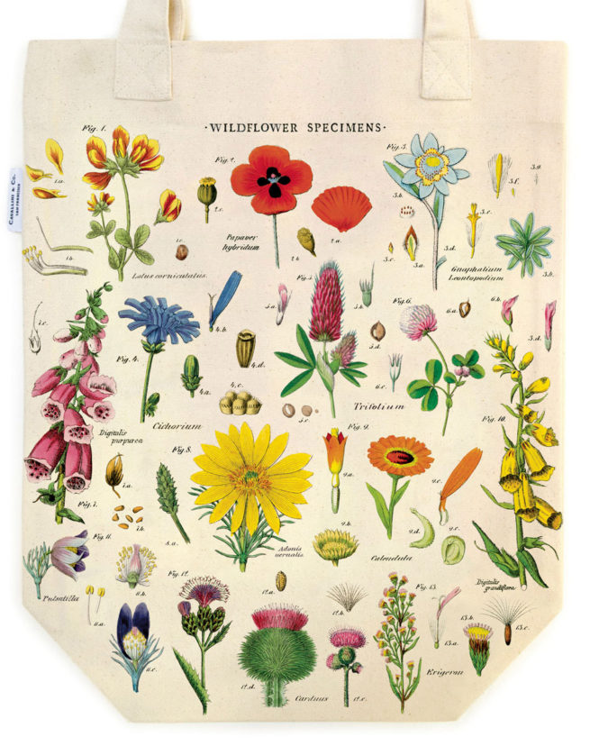 Cavallini Tote Bag - Wildflowers - Image 2