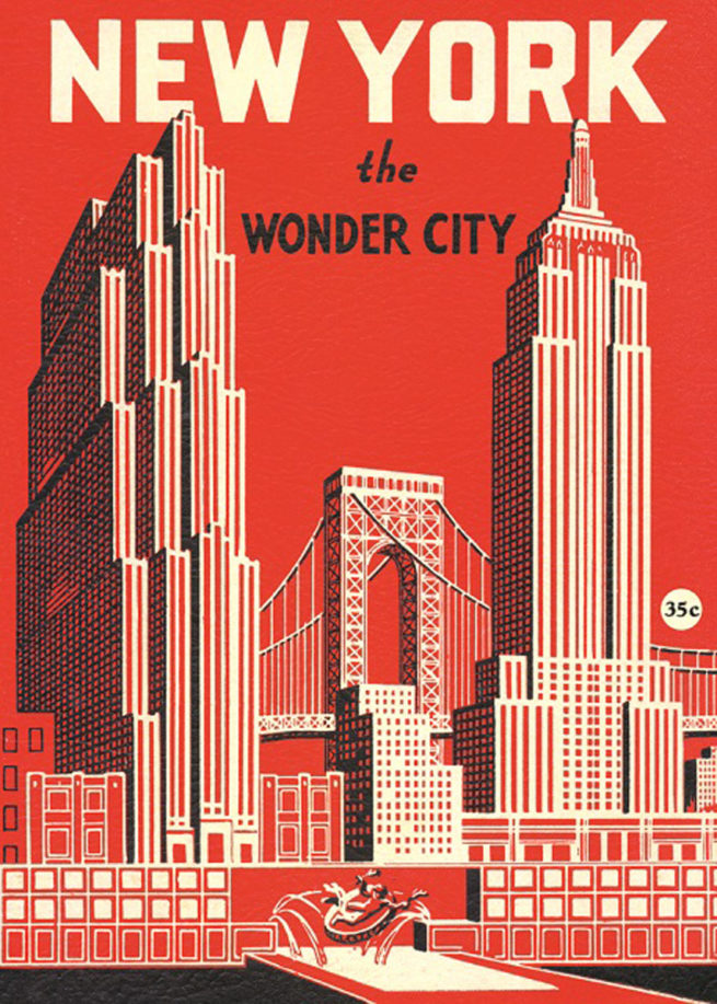 Cavallini Poster/Gift Wrap - New York Wonder City