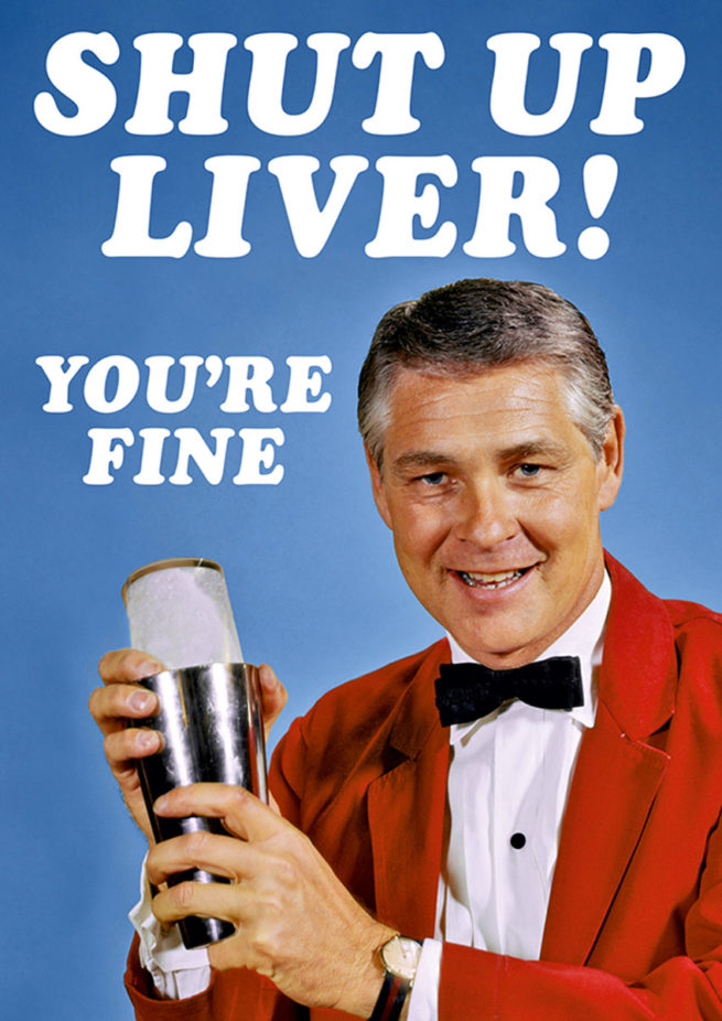 Dean Morris Card - Shut Up Liver