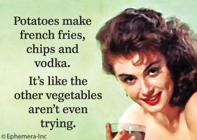 Ephemera Magnet - Potatoes Make French Fries