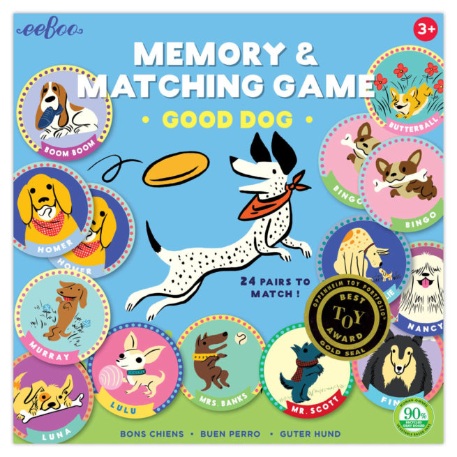 eeBoo Memory Match Game - Good Dog