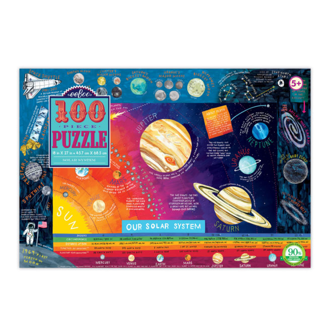 eeBoo 100 Pc Puzzle - Solar System