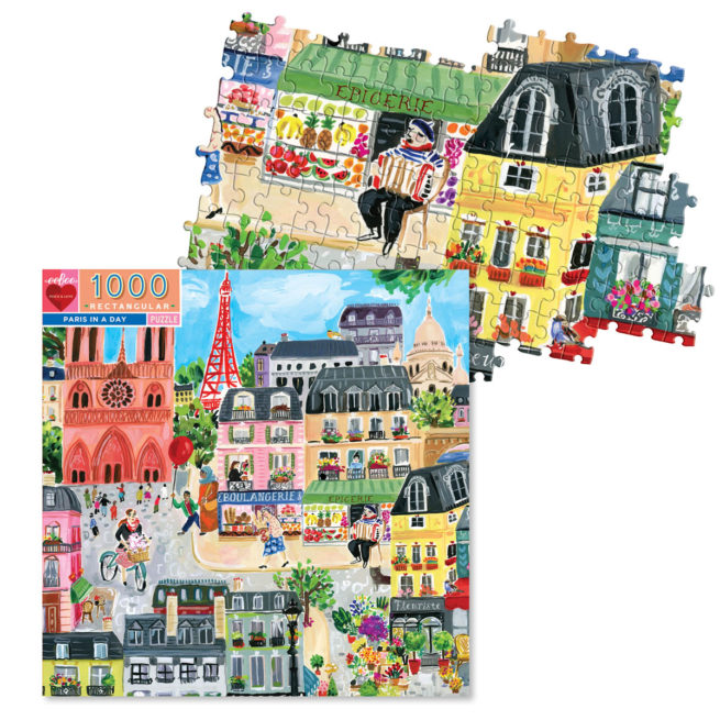 eeBoo 1000 Pc Puzzle - Paris In A Day - Image 2