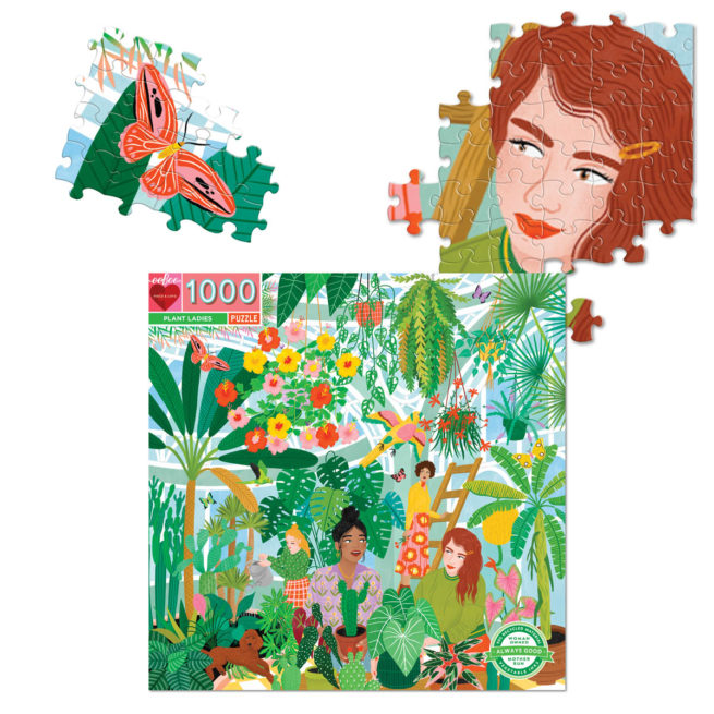 eeBoo 1000 Pc Puzzle - Plant Lady - Image 2
