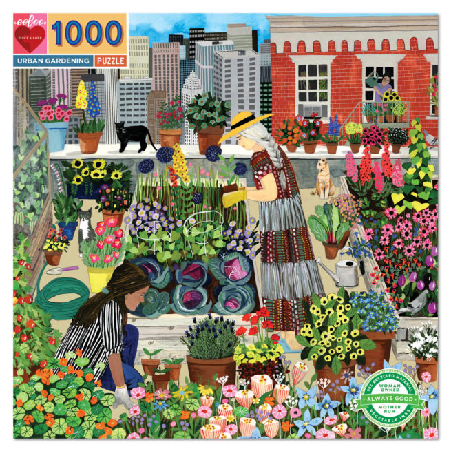 eeBoo 1000 Pc Puzzle - Urban Garden - Image 3