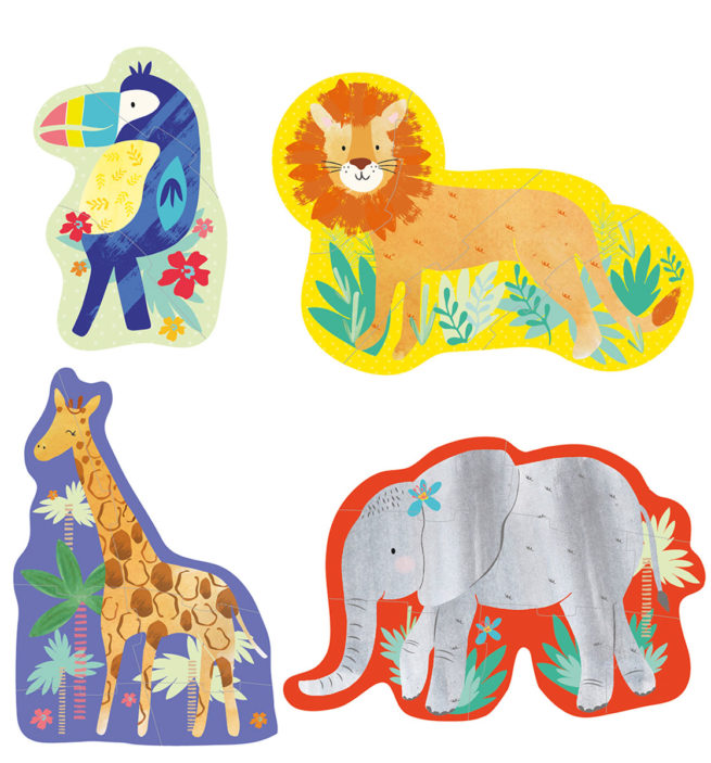 Floss & Rock First Puzzles Set of 4 - Jungle - Image 2