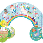 Floss & Rock 80 pc Shaped Jigsaw Puzzle - Rainbow Fairy - Image 2