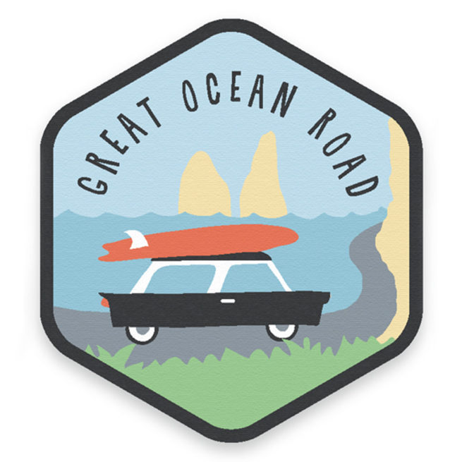 Sunday Paper Bumper Sticker - Great Ocean Road