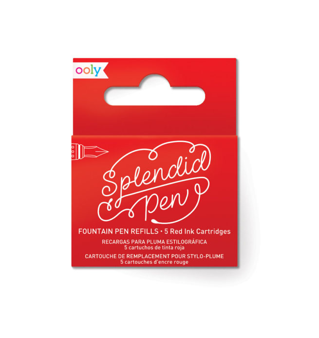 Ooly Fountain Pen - Splendid Ink Refill Red