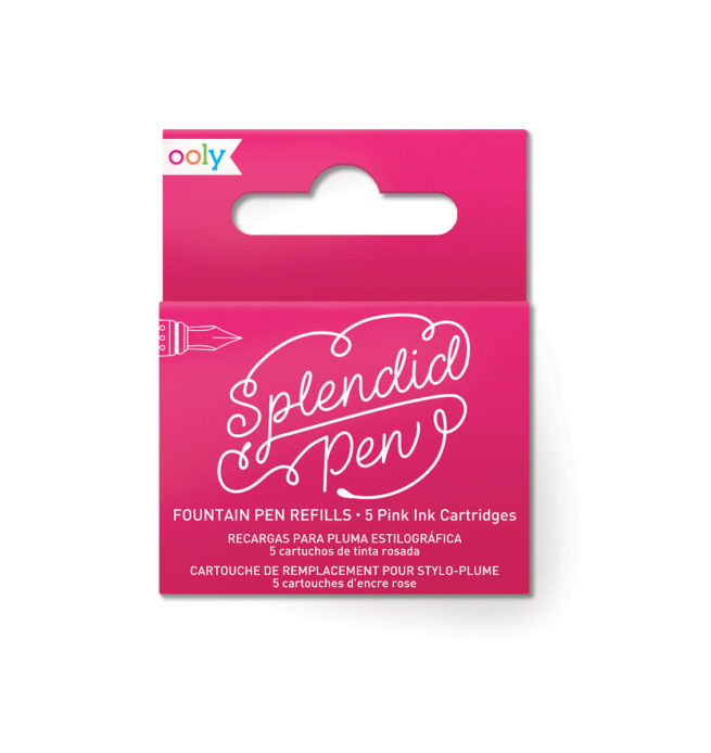 Ooly Fountain Pen - Splendid Ink Refill Pink