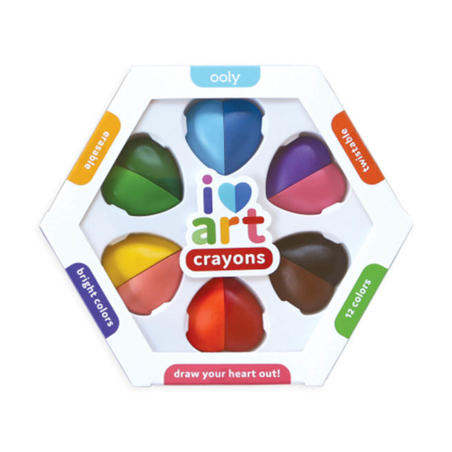 Ooly Crayons - Heart Art Erasable