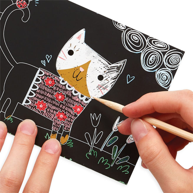 Ooly Scratch & Scribble Mini - Cutie Cats - Image 2