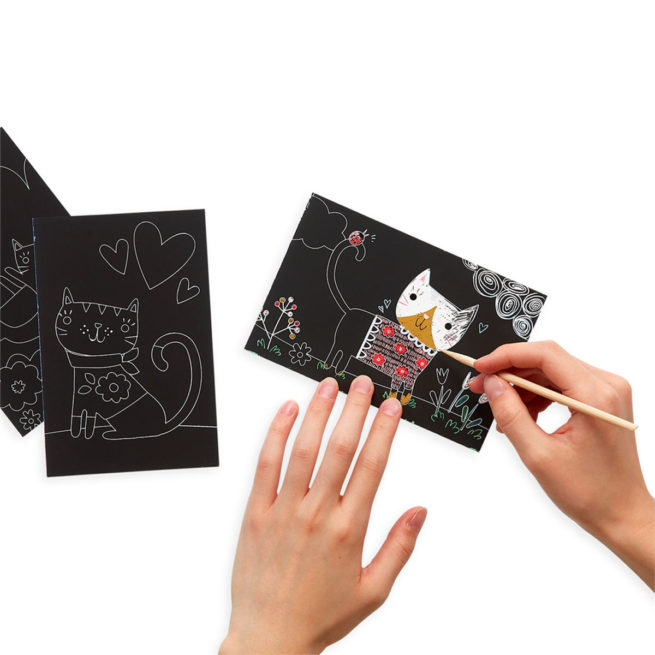 Ooly Scratch & Scribble Mini - Cutie Cats - Image 4