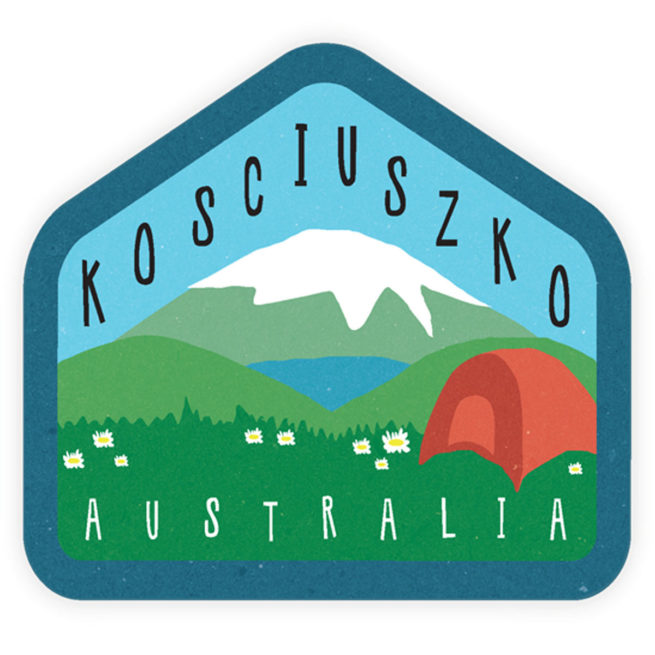 Sunday Paper Bumper Sticker - Mount Kosciuszko