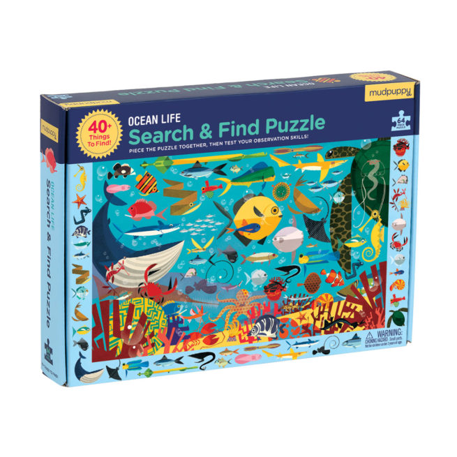 Mudpuppy 64 Pc Search & Find Puzzle - Ocean Life