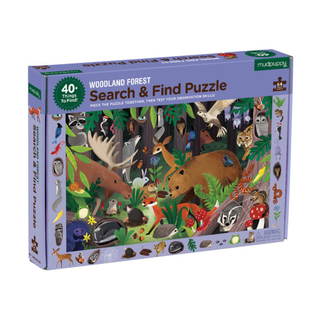 Mudpuppy 64 Pc Search & Find Puzzle - Woodland Forest