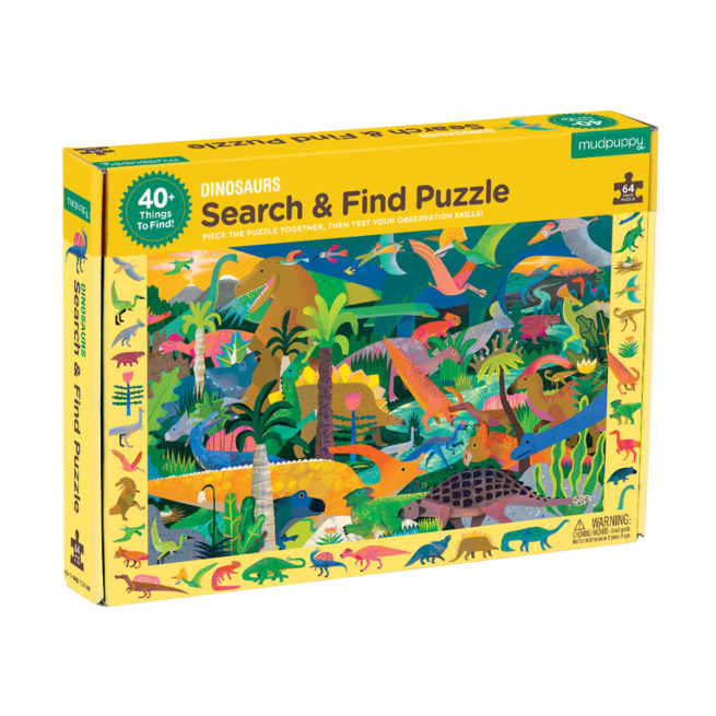 Mudpuppy 64 Pc Search & Find Puzzle - Dinosaurs