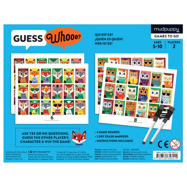 Mudpuppy Guessing Game - Owls/Foxes - Image 2