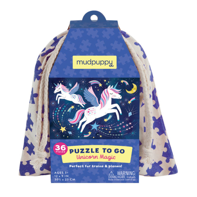 Mudpuppy 36 Pc To Go Puzzle - Unicorn Magic
