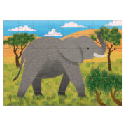 Mudpuppy 48 Pc Mini Puzzle Animal - African Elephant - Image 2