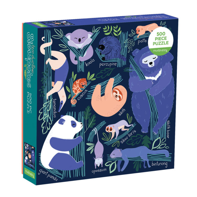 Mudpuppy 500 Pc Puzzle - Tree Dwelling Slowpokes