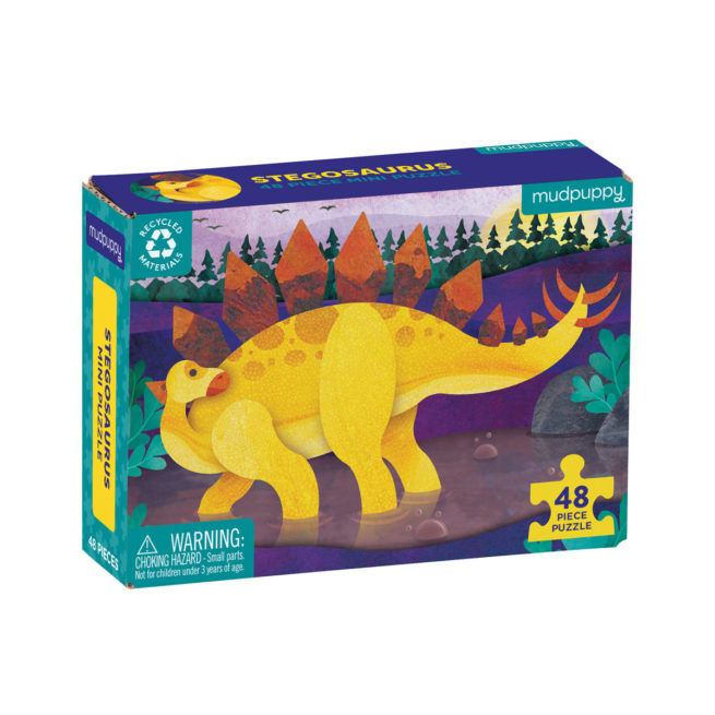Mudpuppy 48 pc Mini Puzzle Dinosaur - Stegosaurus