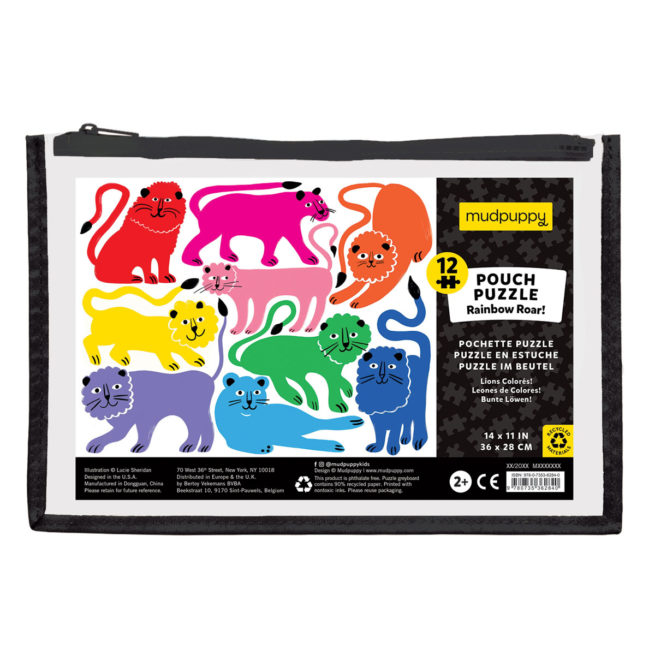 Mudpuppy 12 Piece Puzzle - Rainbow Roar