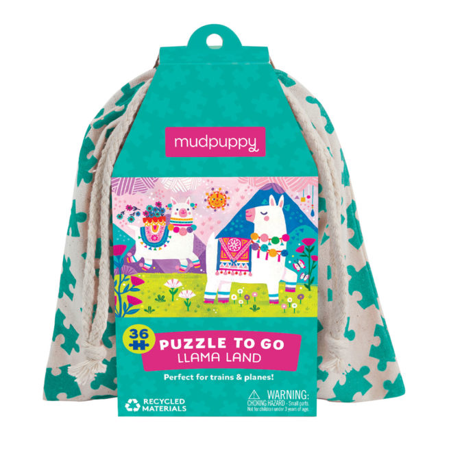 Mudpuppy 36 Pc To Go Puzzle - Llama Land