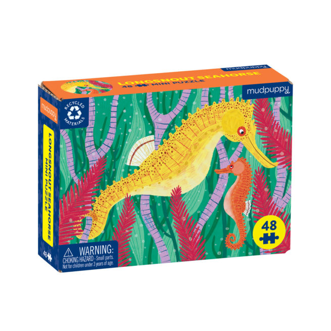Mudpuppy 48 Pc Mini Puzzle Ocean - Longsnout Seahorse