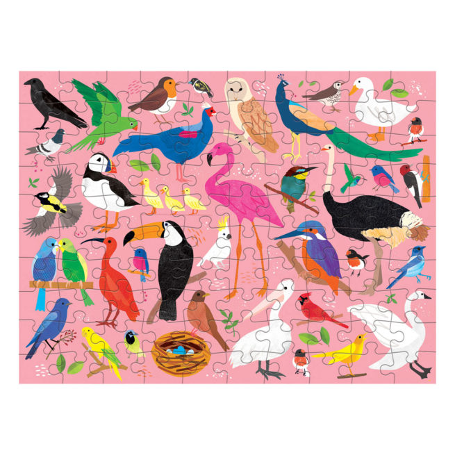 Mudpuppy 100 Pc Double-Sided Puzzle - Bugs & Birds - Image 2