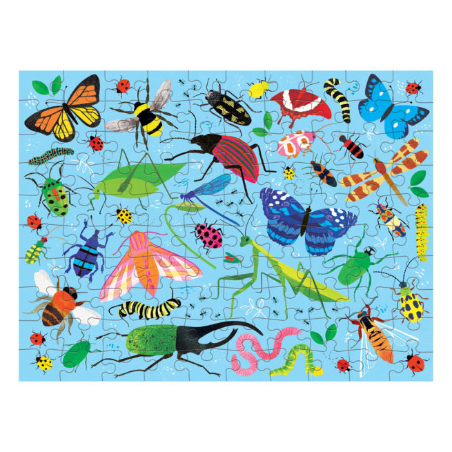 Mudpuppy 100 Pc Double-Sided Puzzle - Bugs & Birds - Image 3