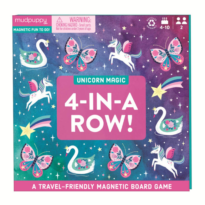 Mudpuppy Magnetic Board Game - 4-in-a-row