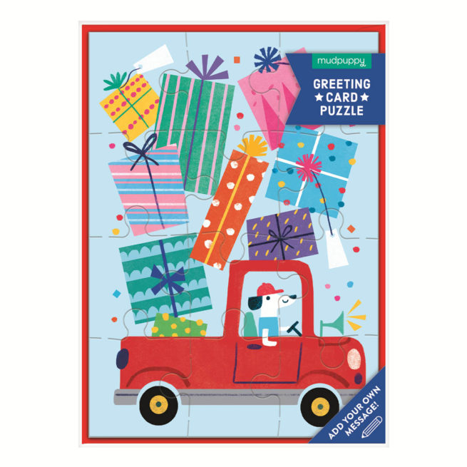 Mudpuppy Greeting Card Puzzle - Birthday Truck