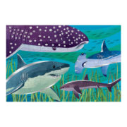 Mudpuppy 100 Pc Foil Puzzle - Sharks - Image 2