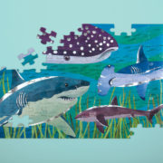 Mudpuppy 100 Pc Foil Puzzle - Sharks - Image 3