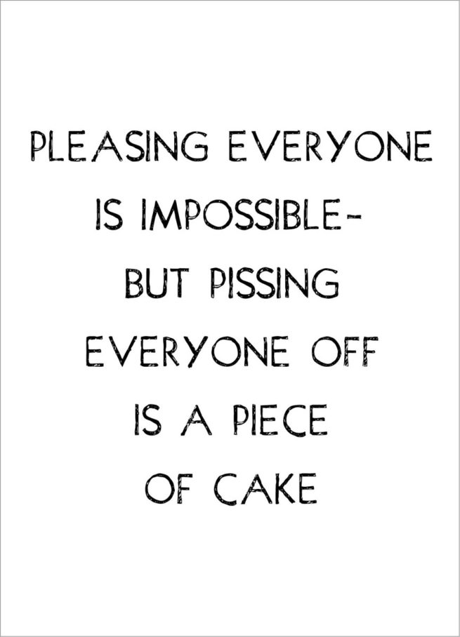 Retrospective Card - Pleasing E'one is Impossible