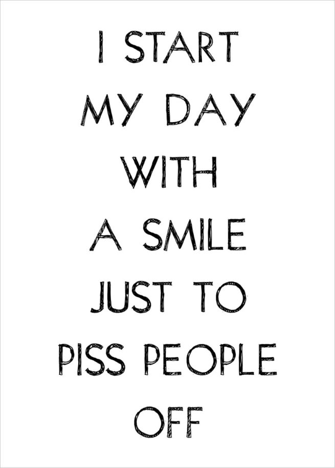 Retrospective Card - I Start My Day With A Smile