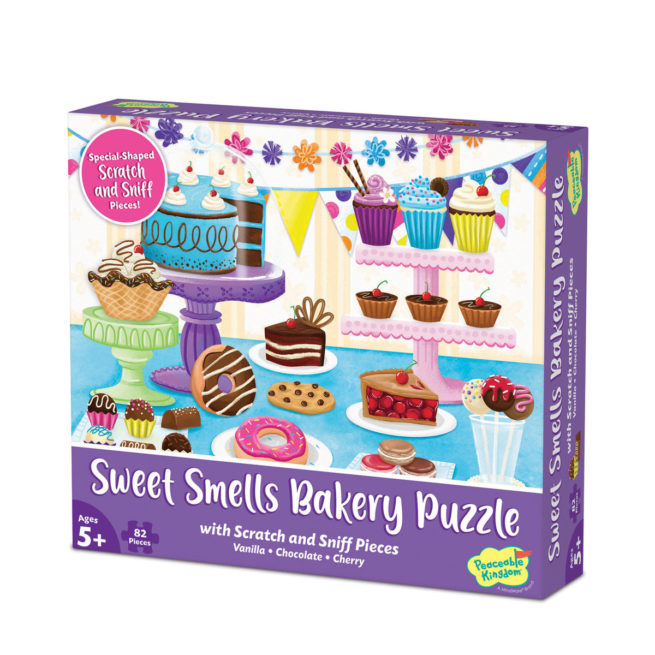 Peaceable Kingdom Scratch & Sniff Puzzle - Sweet Smells Bakery