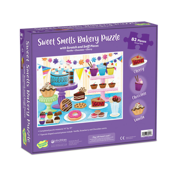 Peaceable Kingdom Scratch & Sniff Puzzle - Sweet Smells Bakery - Image 2