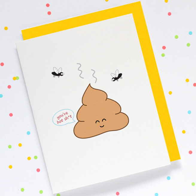 Queenie Card - You're hot sh**