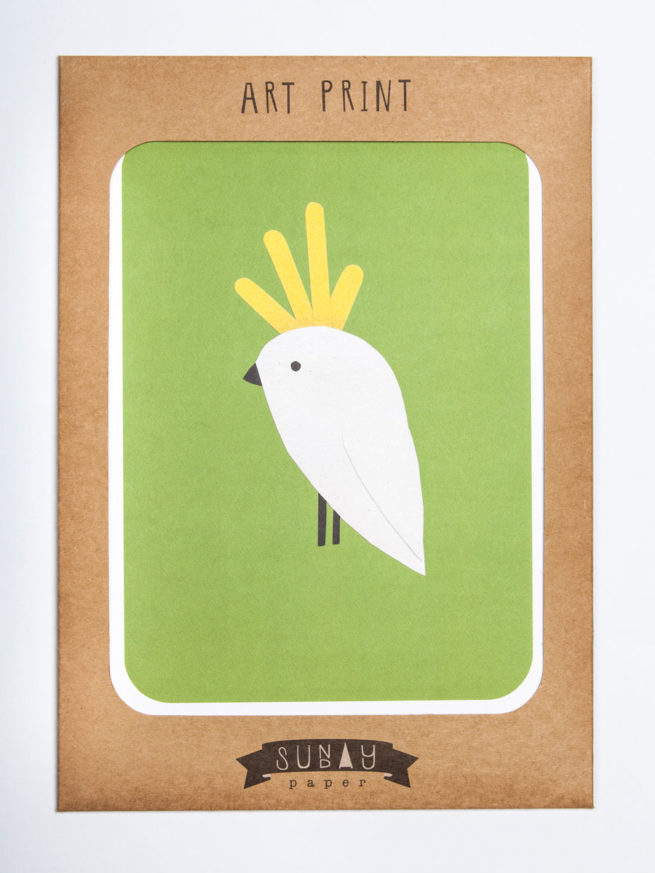 Sunday Paper Art Print - Cockatoo