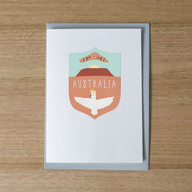 Sunday Paper Greeting Card - Uluru Cockatoo