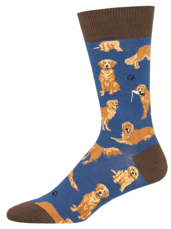 Socksmith Mens Socks - Golden Retriever