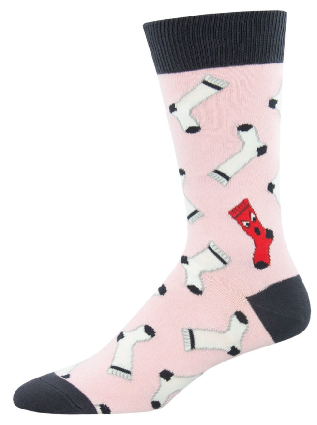 Socksmith Mens Socks - Dirty Laundry Pink